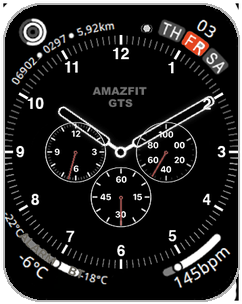 GTS APPLE Black white