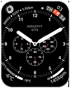 GTS APPLE Black white pandom