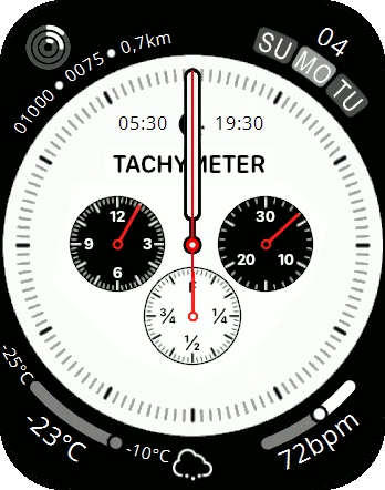 Chronograph Pro Black & White