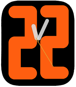Numerals Mono orange