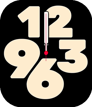Big Number Style watchface