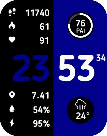 Black&Blue Time Light