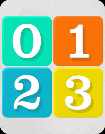 Square Number Colorful