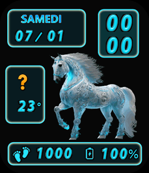 horse bleu