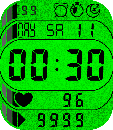 zuggi pixelized green blue grey