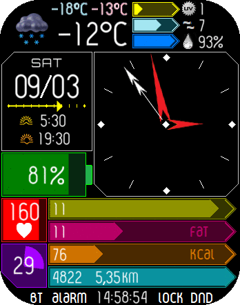 Arrow stripes analog