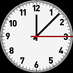 White Classic clock