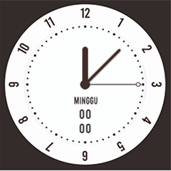 simple white dial minimalist