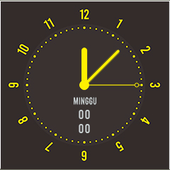 simple yellow dial minimalist