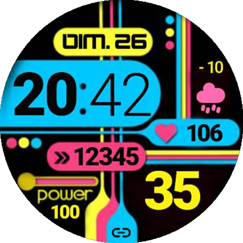 Fabulous color WatchFace By Allen Design