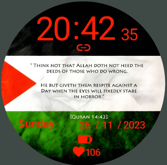 Islamic dial We stand with you Palestine