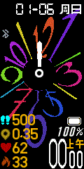 Colourful clock 