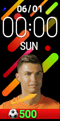 Colorful line Cristiano Ronaldo