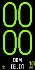 Big green clock