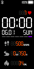 Verge inspired digital watchface, a sober Italian (and now English too!) edit.