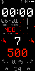 Slovak simple red watchface