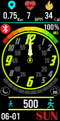 Mi Band4 Analog Watchface