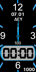 Greek Digital analog watch