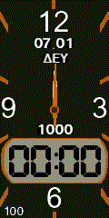 Spesial analog digital watch face