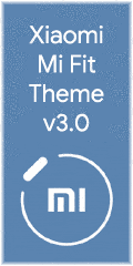 Xiaomi Mi Fit Theme - Steps or Distance or Heart BPM