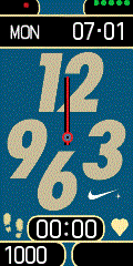 nike analog Blue gold en