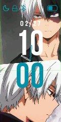 Anime digital watchface