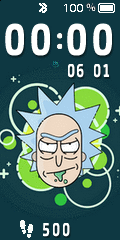 rick sanchez solid blue static