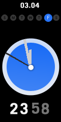 Google Clock Analog Digital Combo