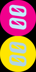 FP pink Czykago Script Circle