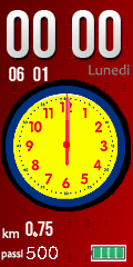Red Analog Clock