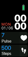 Clean watch face (Apple watch style)