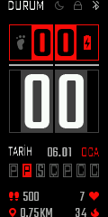 DİJİTAL DİGİTAL WATCHFACE türkçe