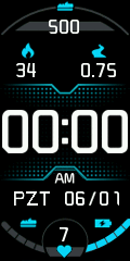 DIGITAL WATCHFACE 3 COLOR