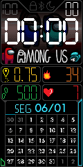 Relógio completo Among us