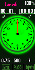 Neon green clock