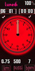 clock analog red