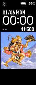 FLYING HANUMAN WITH MOUNTAIN