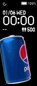 Pepsi with 18 framess