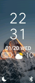 MIUI 12.5 Snowy peaks + Weather version