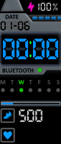 digital dashboard blue