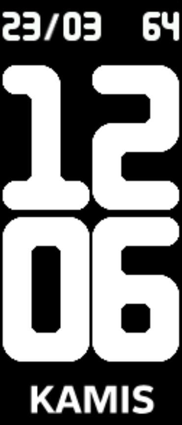 Simple digital watch white (idn)