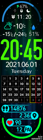 My watchface, v.2.1 english, June 2021