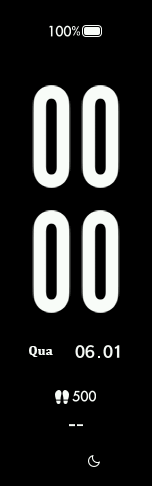 watchface minimalista preto pt br