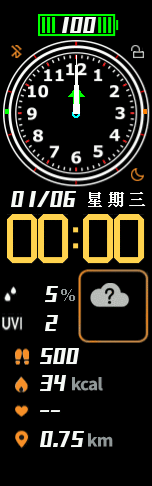 Analog Clock with Full Info