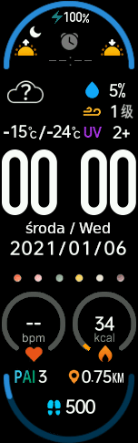 All in One (PL) Full-featured WatchFace