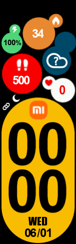 Circle colored digital