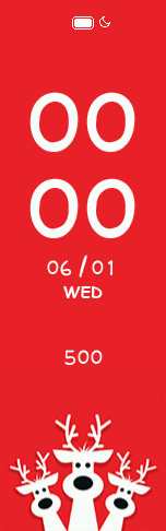 Christmas reindeer steps