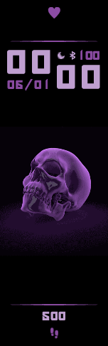 Череп 3D эффектом