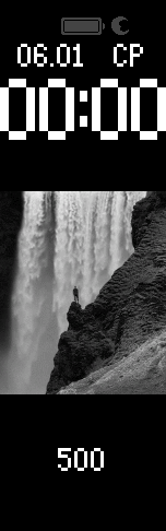 Водопад в чёрно-белом стиле