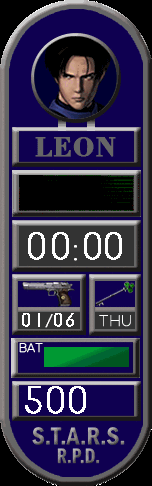 Resident Evil 2 Inventory - Leon S. Kennedy